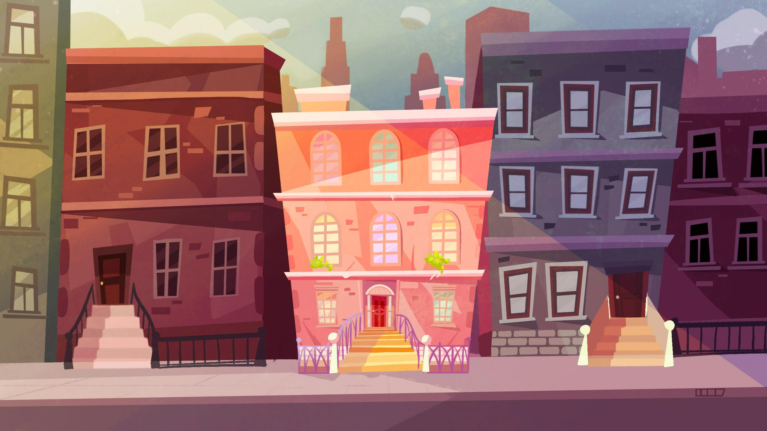 Exterior environment for 2D Animated TV Show
