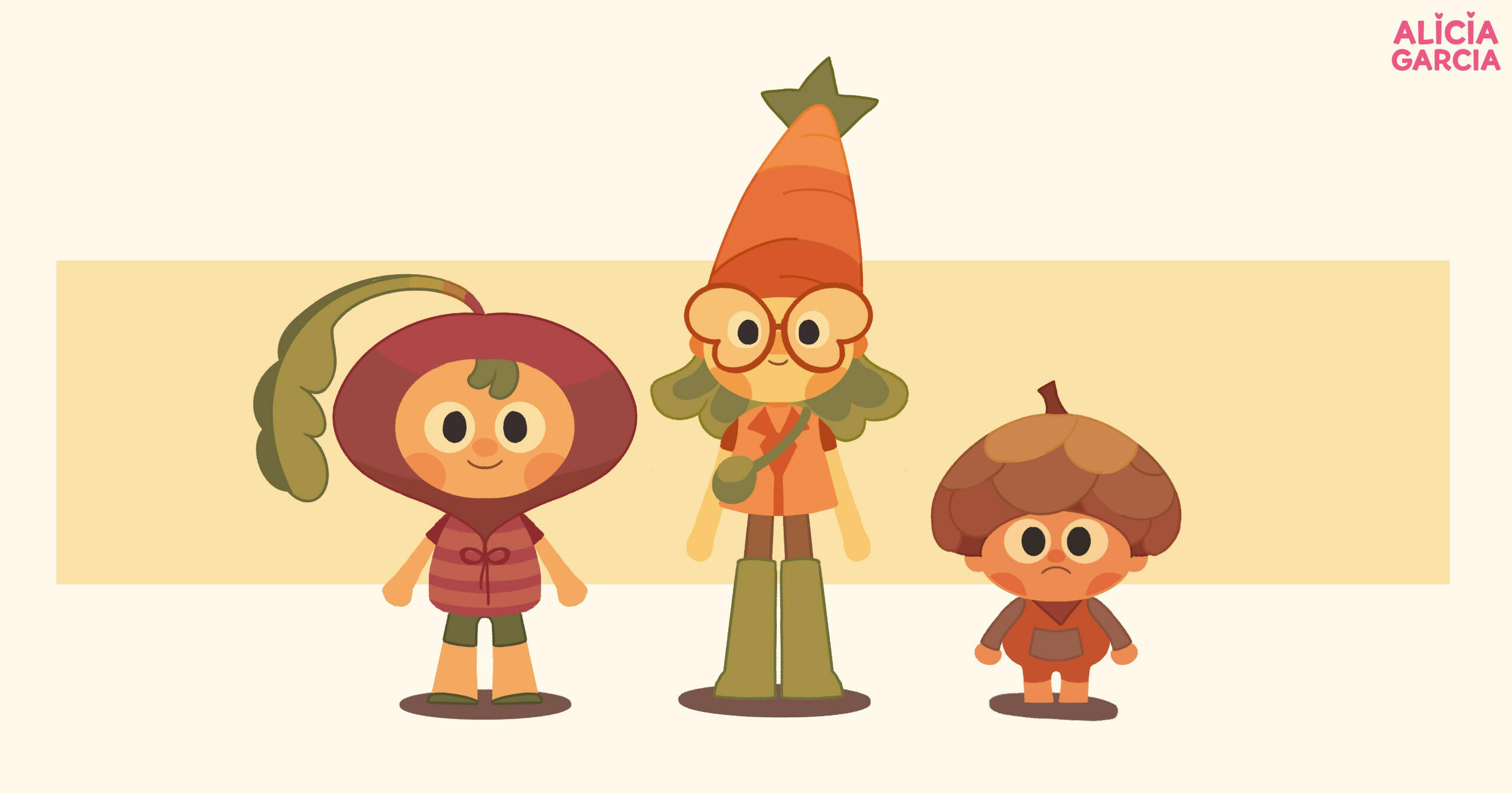 Character Design - Veggie friends