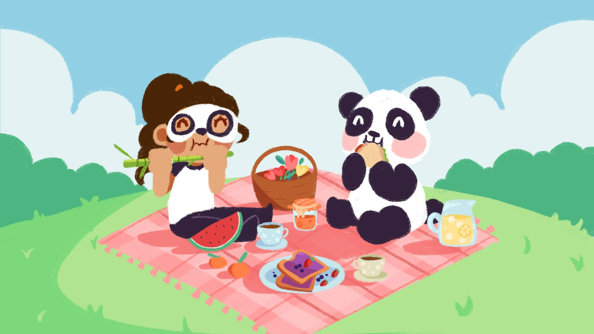 La Chica Panda - Comission Illustration